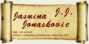 Jasmina Jonašković vizit kartica